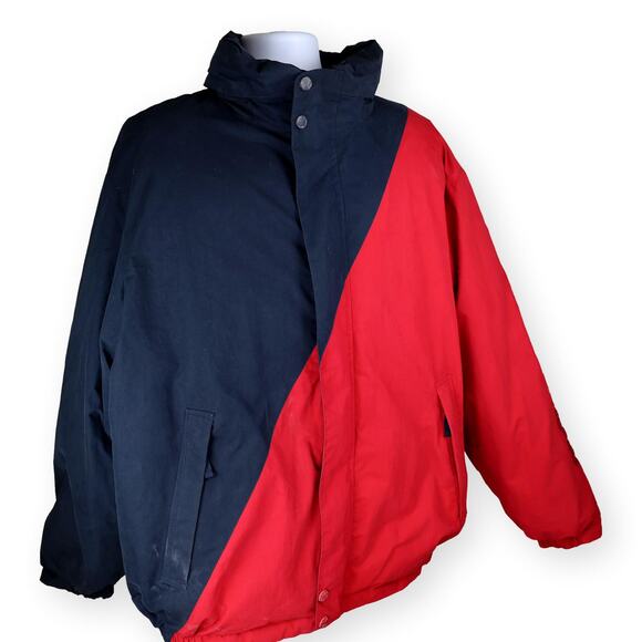 Nautica Mens Heavy Winter Coat Down Feathers Reversible XXL - Picture 1 of 14